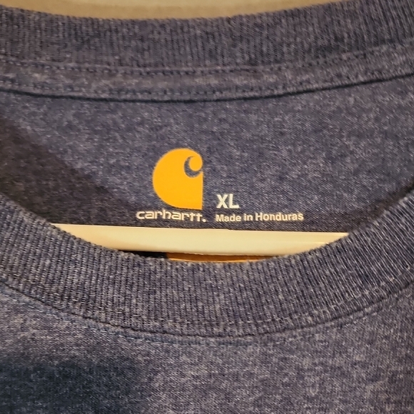 Carhartt Men's Blue Short Sleeve Tee with Pocket - Picture 2 of 6